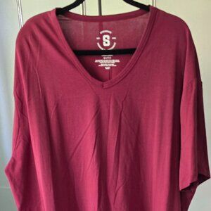 STRONGSIZE V-Neck T-Shirts for Men – Big and Tall Mens Stretch T Shirt